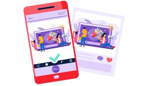 Choosing a future profession. Video player on smartphone screen with man Illustrazione stock