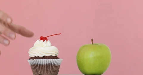 Choosing healthy diet Stock Footage 89347247