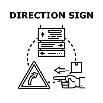 Choosing path and finding best direction concept Illustration