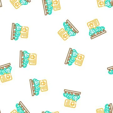 Choosing place for house vector seamless pattern Ilustración de archivo
