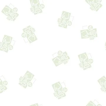 Choosing product glyph seamless pattern 스톡 일러스트