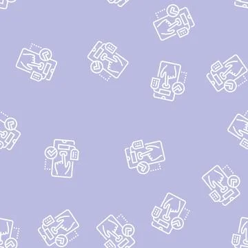 Choosing product line seamless pattern Stock Illustration