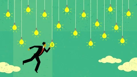 Choosing a profitable idea Stock Footage 93358453