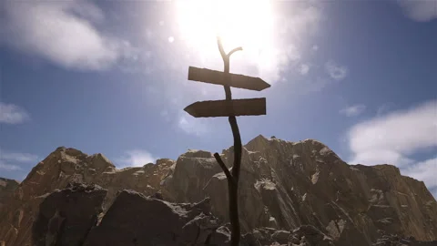 Choosing the right way, 3D animation Stock Footage 297353550