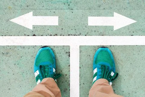 Choosing right way Stock Photos