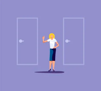 Choosing of way Stock Illustration