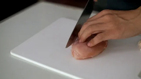 Chop Chicken 1 Stock Footage 73359974