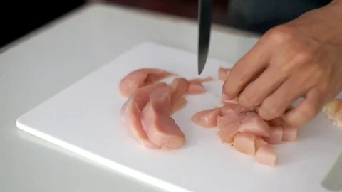 Chop Chicken 2 Stock Footage 73360256