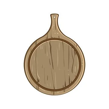Chop chopping board cartoon vector illustration 库存插图