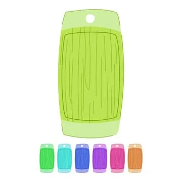 Chop chopping board vector cartoon graphic Stock Illustration