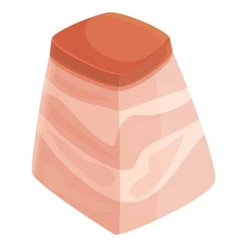 Chop meat icon cartoon vector. Lard steak Stock-Illustration