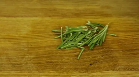 Chop rosemary Stock Footage 62633277