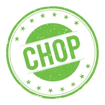 CHOP stamp sign Stock Illustration