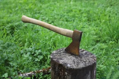 Chop wood Stock Photos