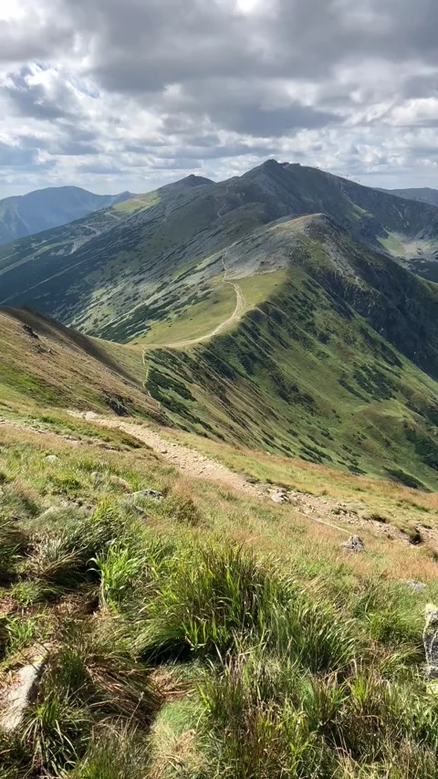 Chopok and Dumbier, view from Krupova hola, Nizke Tatry, Low Tatras, Slovakia. Video stock 282052574