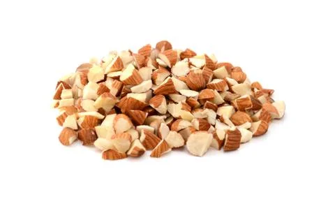 Chopped almonds Stock Photos