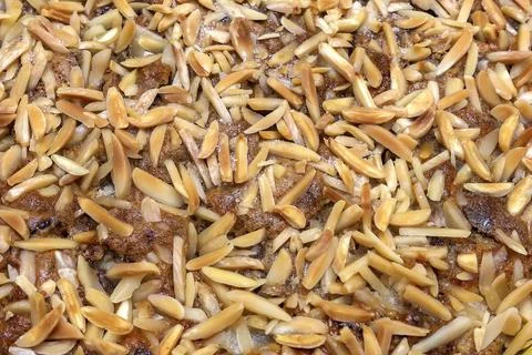 Chopped almonds Stock Photos