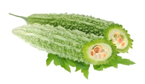 Chopped bitter melon Stock Photos