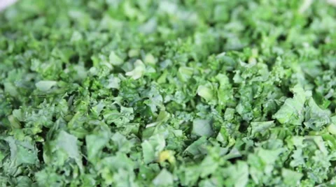Chopped borecole / kale rotating 스톡 동영상 59360295
