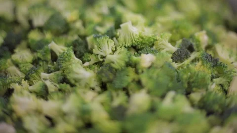 Chopped broccoli close up 動画素材 85719623