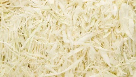 Chopped cabbage - background. Cabbage leaves. Stock Footage 143190689