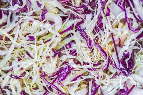 Chopped cabbage background Stock Photos