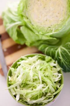 Chopped cabbage Stock Photos
