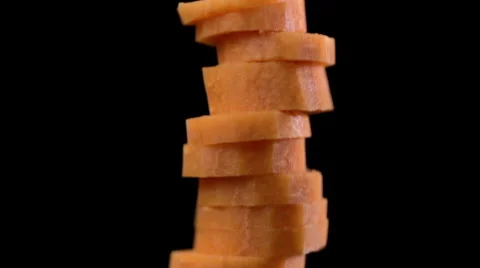 Chopped carrot 库存影片 64122647