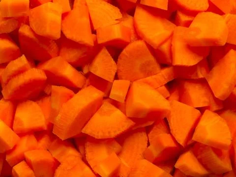 Chopped carrots Stock Photos