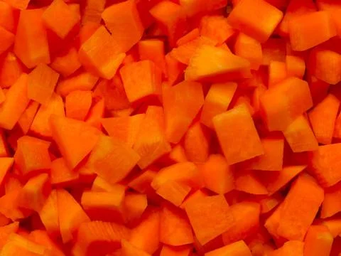 Chopped carrots Stock Photos