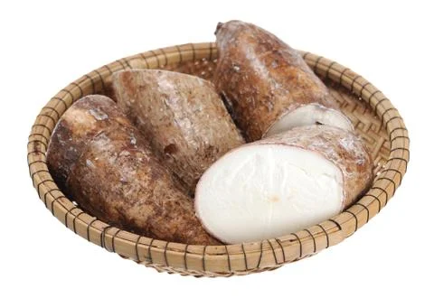 Chopped cassava Stock Photos