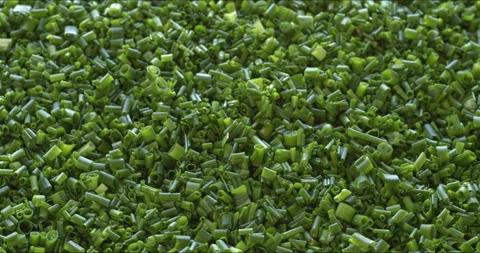 Chopped chives  background texture. Selective focus. Stock Footage 310433255