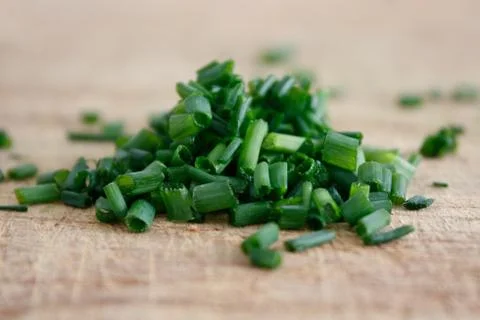 Chopped chives Stock Photos