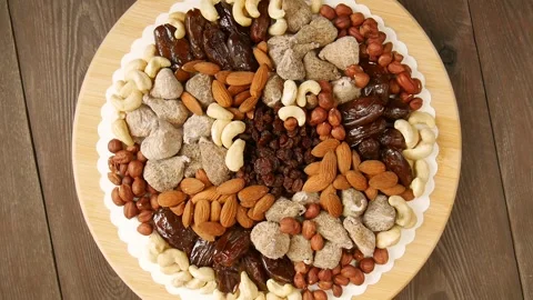 Chopped chocolate biscuit on a plate. Stock Footage 302472977