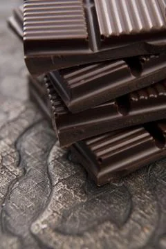 Chopped chocolate Stock Photos