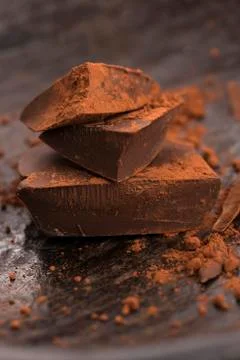Chopped chocolate Stock Photos