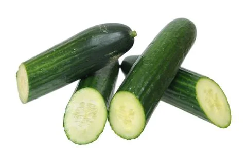 Chopped cucumber Stock Photos