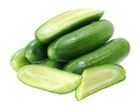 Chopped cucumber Stock Photos