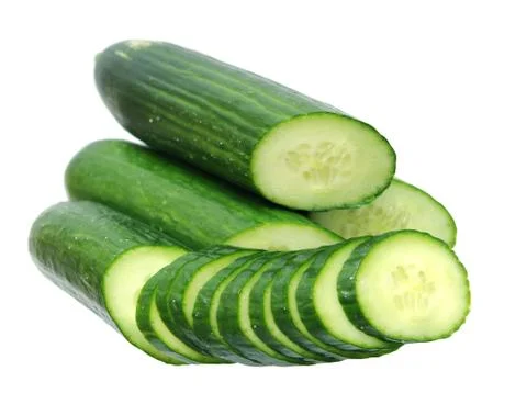Chopped cucumber Stock Photos