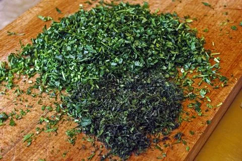 Chopped dill Stock Photos