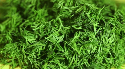 Chopped dill on a plate 動画素材 60784619