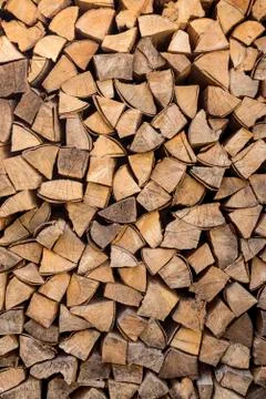 Chopped firewood Stock Photos