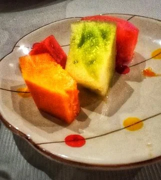 Chopped fruit Stock Photos