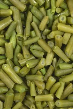 Chopped Green Beans Texture Background 库存照片