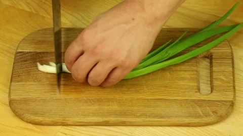Chopped green onions Stock Footage 49928255