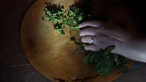 Chopped greens Stock Footage 106197089