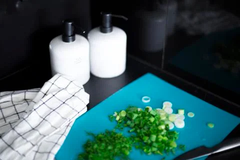 Chopped greens Stock Photos