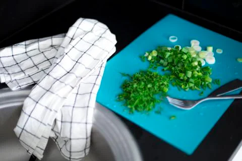 Chopped greens Stock Photos