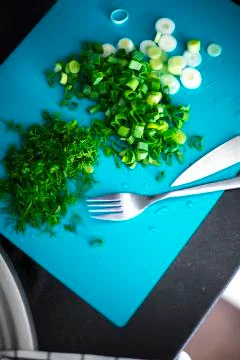 Chopped greens Stock Photos