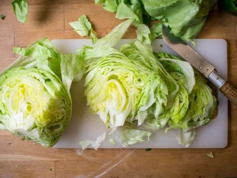 Chopped lettuce Stock Photos